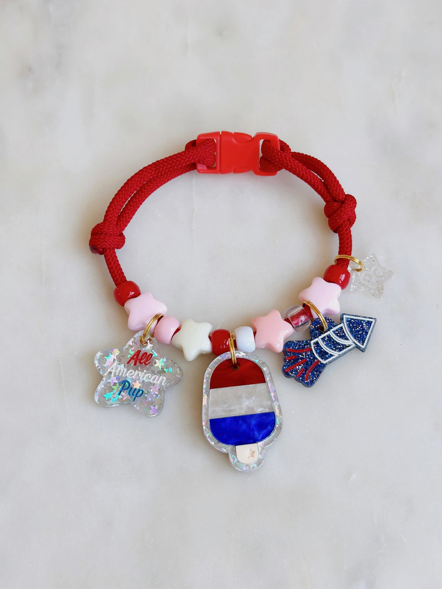 All American Pup Charm Necklace